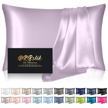 Imagem de Fronha de seda DKBSlik Mulberry Silk Queen Size Lavender