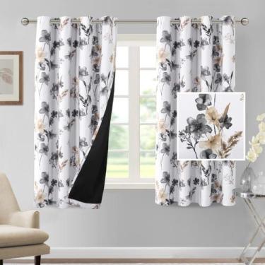 Imagem de Cortinas Blackout H.VERSAILTEX Cattleya Floral 160x160cm 2 painéis