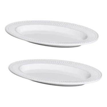 Imagem de Jogo 2 Travessa Oval Roma 36x25cm Média Porto Brasil - 001569