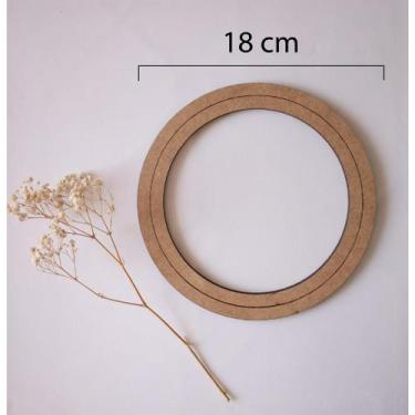 Imagem de Bastidor De Mdf - 18 Cm - Bordado livre e outros artesanatos - Rei do 