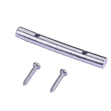 Imagem de DIAO79NI 1 peça Pro 48 mm latão guitarra retentor barra de cordas árvores guias de cordas para sistema de ponte tremolo de bloqueio duplo Floyd Rose (cromado)