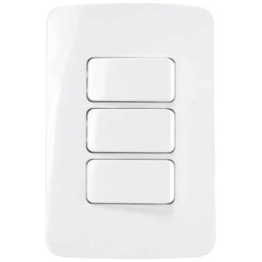 Imagem de Tomada Tripla 3 Interruptores Simples Margirius Linha B3