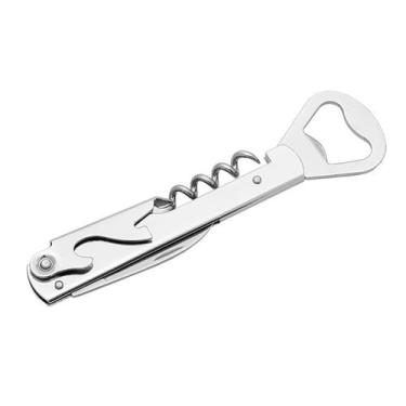 Imagem de Saca Rolhas e Abridor de Garrafas 14,2 cm Inox Mimo Style
