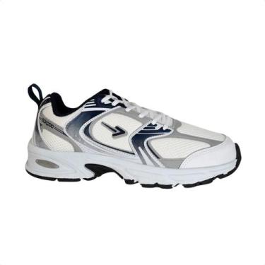 Imagem de Tênis Running Infantil Box 200 Branco E Azul, Branco, Branco, Marinho,