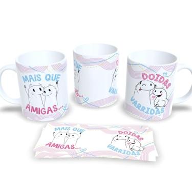 Imagem de Caneca de Porcelana com Estampa Amigas – Amizade Verdadeira (Mais que amigas)