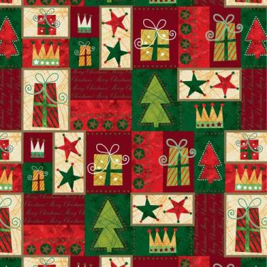 Imagem de Bobina de Papel para Embrulho de Presente Natal 60cmx100m - SAO JOAO, 