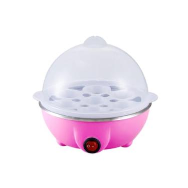 Imagem de Cozedor de Ovos Eletrico Cozinhar Ovos Eletrico - Rosa, Azul, Amarelo, Branco (Simples/Duplo Camada) (Rosa, 220V)