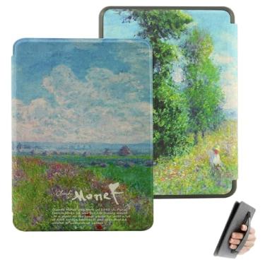 Imagem de GUKSRASO Capa para Kindle Paperwhite 12ª Geração (7") / Colorsoft Signature Edition 2024 - Feito de Material à Prova D'água, com Suspensão Automática, Alça de Mão