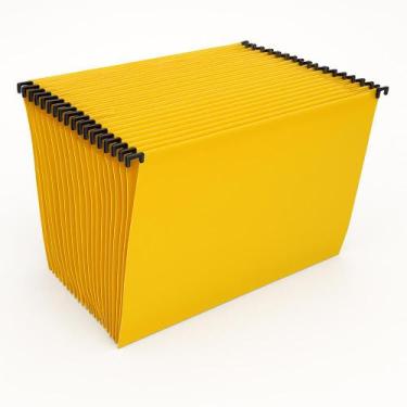 Imagem de 50 Pastas Suspensas Coloridas Office Visor Etiqueta Grampo plástico - 