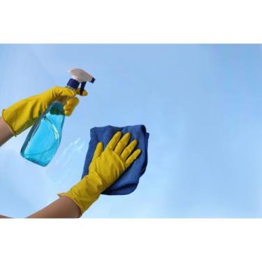 Imagem de Kit 10 Panos Limpa Vidro Flanela Magica Multiuso Limpeza - Pano a Pano