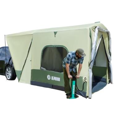 Imagem de Niphean Tenda SUV, 2 minutos de configuração rápida, barraca inflável SUV para acampamento, barraca de carro com vários cômodos para 2/4/6 pessoas/família, PU 3000 mm à prova d'água e FPS 50+