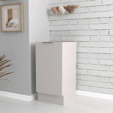 Imagem de Balcão 1 Porta 40cm sem Tampo com Rodapé Puxador 150mm Ipanema CabeCas