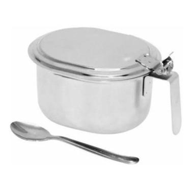 Imagem de Açucareiro E Farinheiro Em Inox Com Colher - Prata Dinox