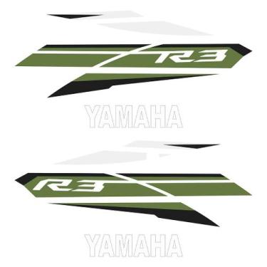 Imagem de Adesivo Protetor Tank Pad Yamaha YZF R3 2017 - Alta Resistência - Crom