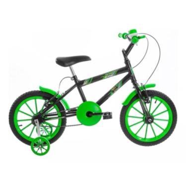 Imagem de Bicicleta Bike Infantil Preto/Verde Aro 16 Ultra Kids Pro Tork - PROTO