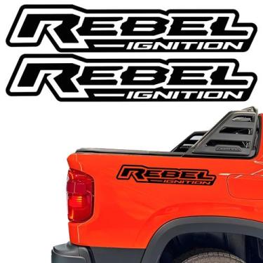 Imagem de Adesivos Para Ram Rampage 2025 Rebel Ignition Lateral Par - SPORTINOX,