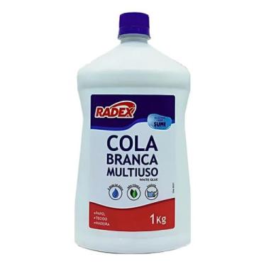 Imagem de Cola Branca Multiuso Profissional Radex Ideal Para Slime Branco 1kg