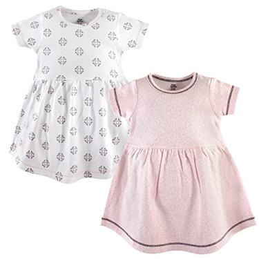 Imagem de Yoga Sprout Vestidos infantis de algodão para meninas, Pergaminho, 4 Anos