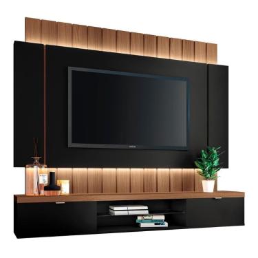 Imagem de Painel 55 Pol 180cm Bancada Suspensa Illuna H01 Off-castanho - Mpozenato