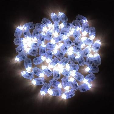 Imagem de 50pcs Mini Luzes De Balão Led Decoração De Festa De Aniversário, Enfeite De Natal(Branco frio)