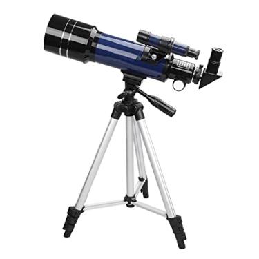 Imagem de Telescópio astronômico profissional com grande abertura de 70 mm. Zoom potente