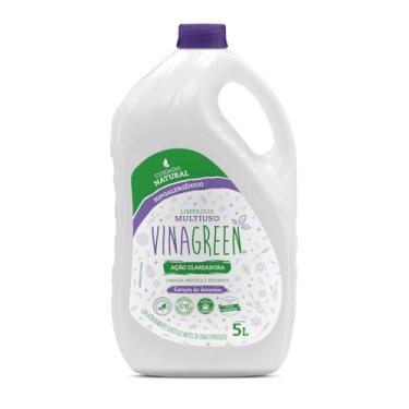Imagem de Limpador Multiuso 5L Hipoalergênico Com Ação Clareadora Fórmula Vegana Biodegradável Superfícies Laváveis Piso Banheiro Limpeza Geral (Campos de Lavanda)