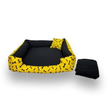 Imagem de cama para cachorro caminha 70x70cm cama pets até 15 kg caminha de cach