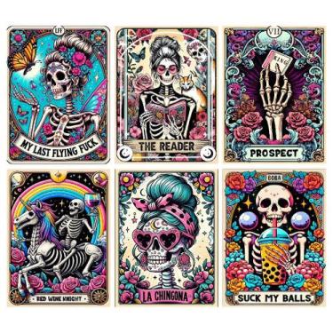Imagem de Kit de pintura de diamantes LWZAYS Skull Halloween Adultos 30x40cm