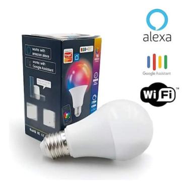 Imagem de Lâmpada Inteligente Wi-Fi RGB 15W E27 Controle com App - VLPECOM, RGB,