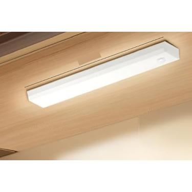 Imagem de Luminária LED 10 cm Branco Quente com Sensor de Movimento, Recarregável USB e Instalação Fácil – Iluminação Automática Sem Fio