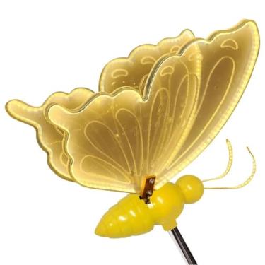 Imagem de Borboleta LED Movimento Asa Enfeite Natal Casamento Aniversario Evento Decoraçao Luz Jardim Quintal Gramado Elegante