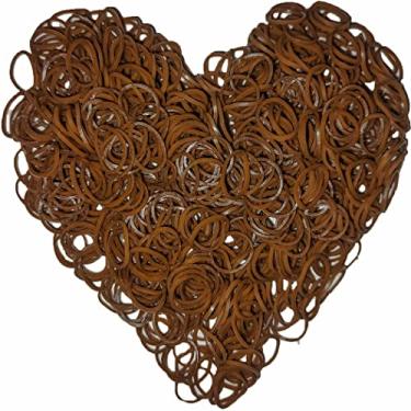 Imagem de Yowamho Faixa de borracha de café 900 com 24 clipes em S e 1 pequeno crochê, elástico, não é fácil de quebrar.