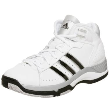 Imagem de adidas Blindside 4 Tênis de basquete masculino, branco/preto/prata, 13 Big Kid