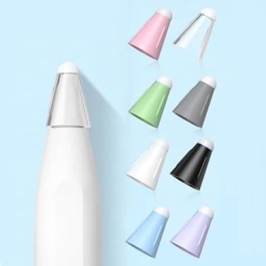 Imagem de Protetor de ponta para Apple Pencil cabeça de fibra de tamanho universal, melhor experiência de escrita, redução de ruído, 8 peças