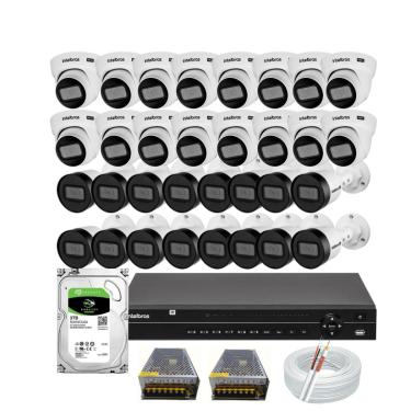 Imagem de Kit 32 câmeras Intelbras Vhd 1130 30m Dvr MHDX 1232 Hd 3tb
