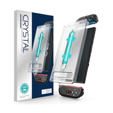 Imagem de Película de Vidro 9H Protetor de Tela para Nintendo Switch 2 com Aplicador Automático | Kit de Instalação Fácil Sem Bolhas em 5 Segundos | Anti-Risco | Ultra Clear HD