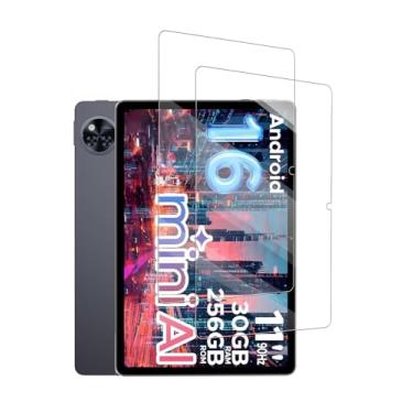 Imagem de FJIASTB Protetor de tela para tablet Android DOOGEE U11/U11 Pro 28 cm, filme de vidro temperado 9H antiarranhões fácil de instalar, sem bolhas, pacote com 2