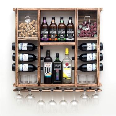 Imagem de Adega / Barzinho Delenha Decor Porta Taça, Rolha E Tampinha