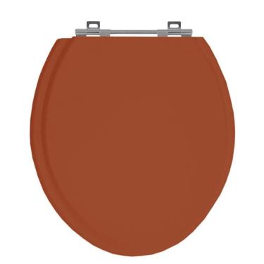 Imagem de Assento Sanitário Universal Vaso Oval Caramelo Em Mdf