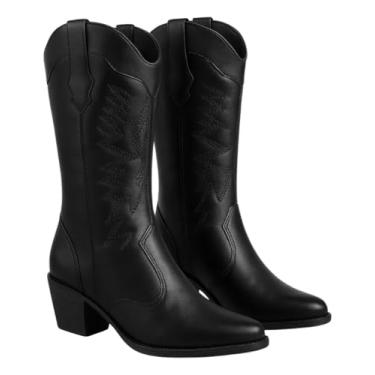 Imagem de Bota Texana Feminina Cano Longo Western
