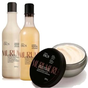Imagem de Ekkos Murumuru Kit de Tratamento Capilar: Shampoo + Condicionador + Máscara
