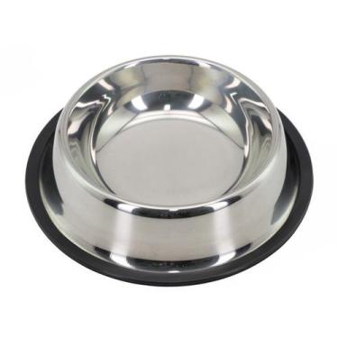 Imagem de Comedouro Inox Pet 16 18 22cm Antiderrapante Lovely Vibe - sem marca, 
