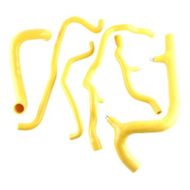 Imagem de XAJINGSU Kit de mangueira de refrigeração de radiador de silicone para Renault Clio PHASE 2 172 182 RS 2.0 F4R Engine 1999-2006 3Ply (4,5 mm de espessura) 11 cores (amarelo brilhante)