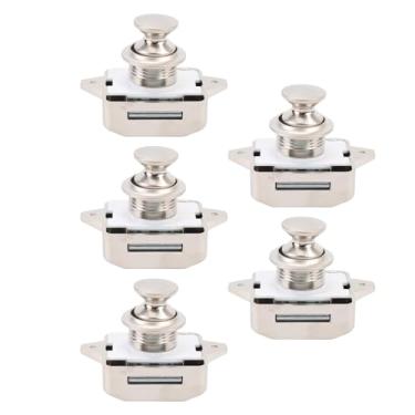 Imagem de Yinhing Botão do Botão do Armário Botão Liga de Zinco de Zinco Requintada Trava Porta do Armário para Iates de Motorhome RV (Pérola ni cor)