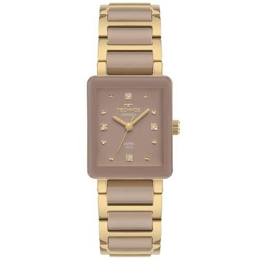 Imagem de Relógio Technos Feminino Ceramic-saphire Dourado - 2035ncq-2n