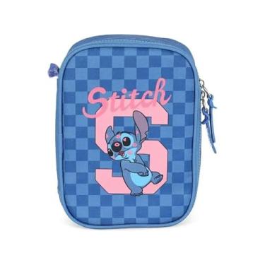 Imagem de Estojo Box, Luxcel, Stitch, Azul