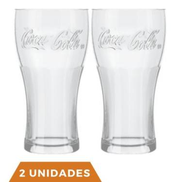 Imagem de Jogo 2 Copos de Vidro 300ML Coca-Cola Transparente Nadir - NADIR FIGUE