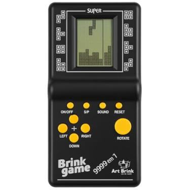 Imagem de Super Mini Game Videogame Portátil 9999 Jogos em 1 Clássico Estilo Retrô Nostalgico com Tela LCD Preto Game de Bolso com Varios Jogos