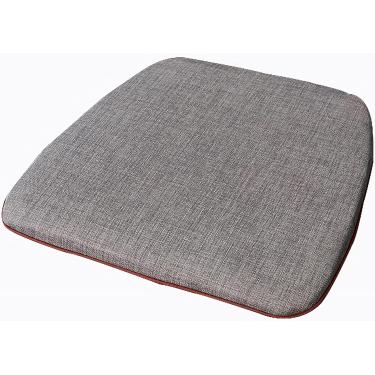 Imagem de Almofada De Cadeira Com Laços, Almofada De Cadeira De Cozinha Com Apoio Antiderrapante E Almofada De Assento De Jantar Capa Lavável à Máquina Para Assento De Cozinha Interno, Coffee, 40×42×3cm