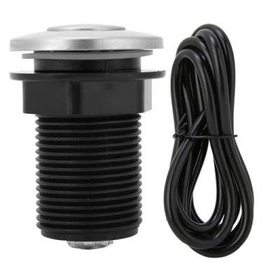 Imagem de Estink 32mm Interruptor de Ar Kit de Mangueira Pneumática para Ar Com Botão de Pressão No Topo da Pia para Triturador de Resíduos Com Autotravamento Automático para Mãos Molhadas